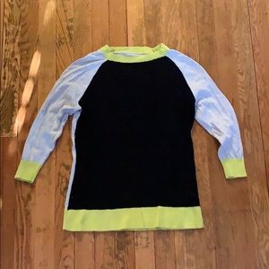 Color block light sweater